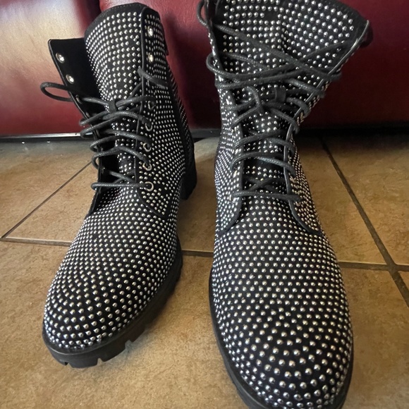 B.P Shoes - BP Black Studded Ankle Boots SZ 11